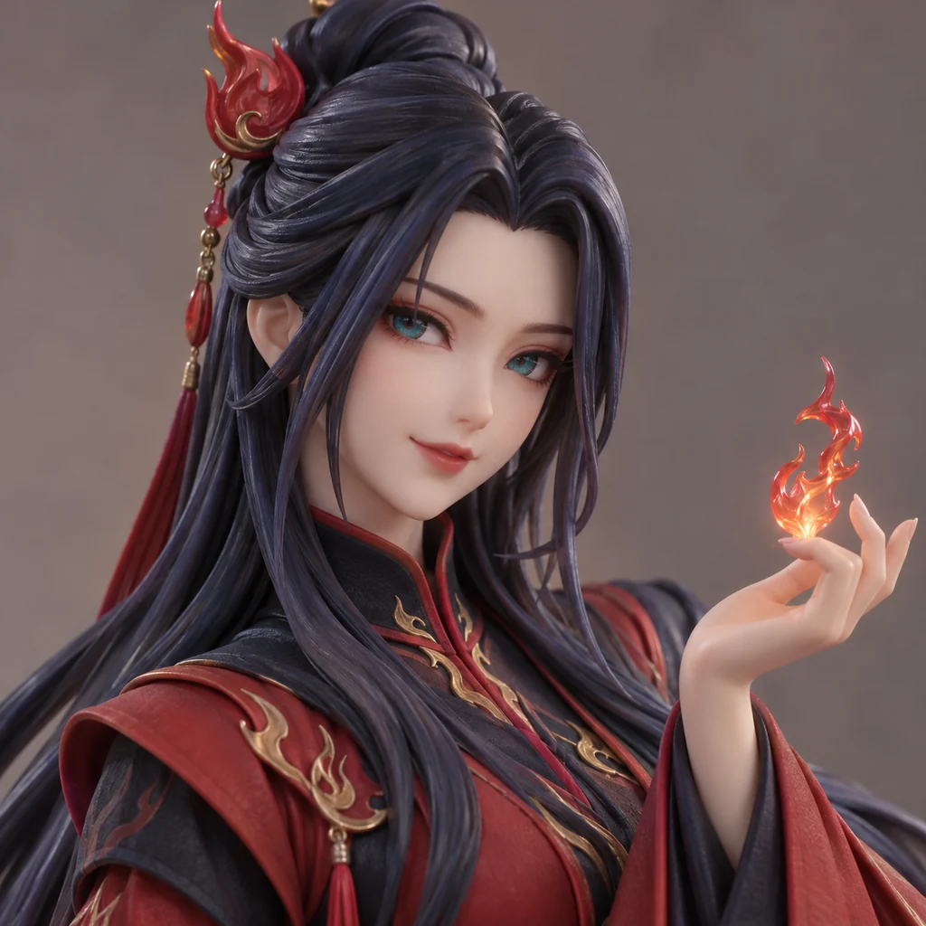 Yan Lingji AI 辅助角色插画