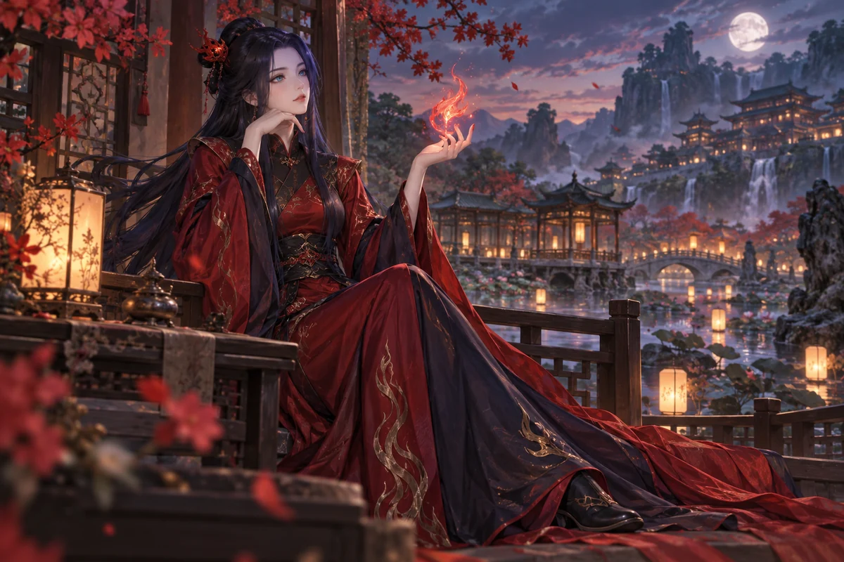 Yan Lingji AI 插画