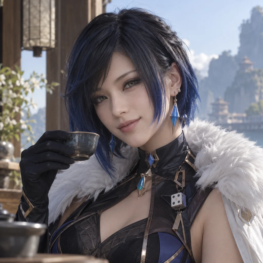 Yelan live-action AI portrait