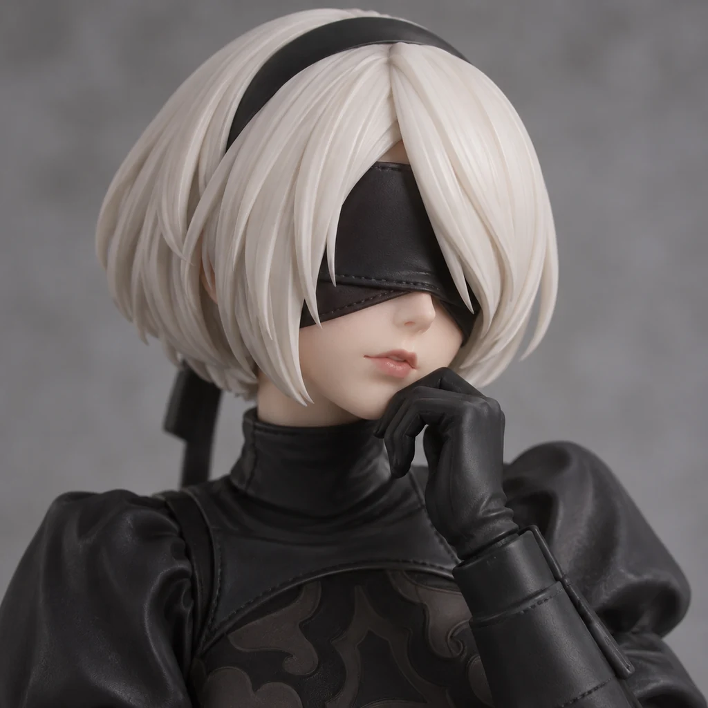 2B AI 辅助角色插画