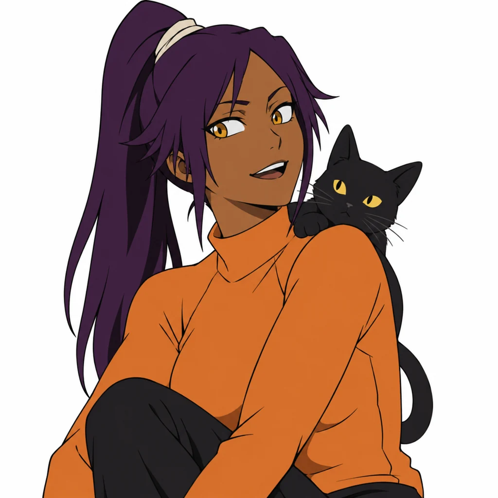 Yoruichi Shihoin AI 辅助角色插画