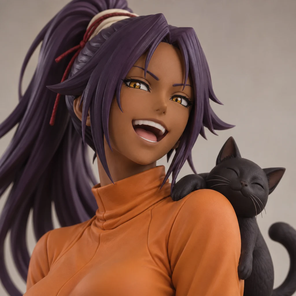 Yoruichi Shihoin AI 辅助角色插画