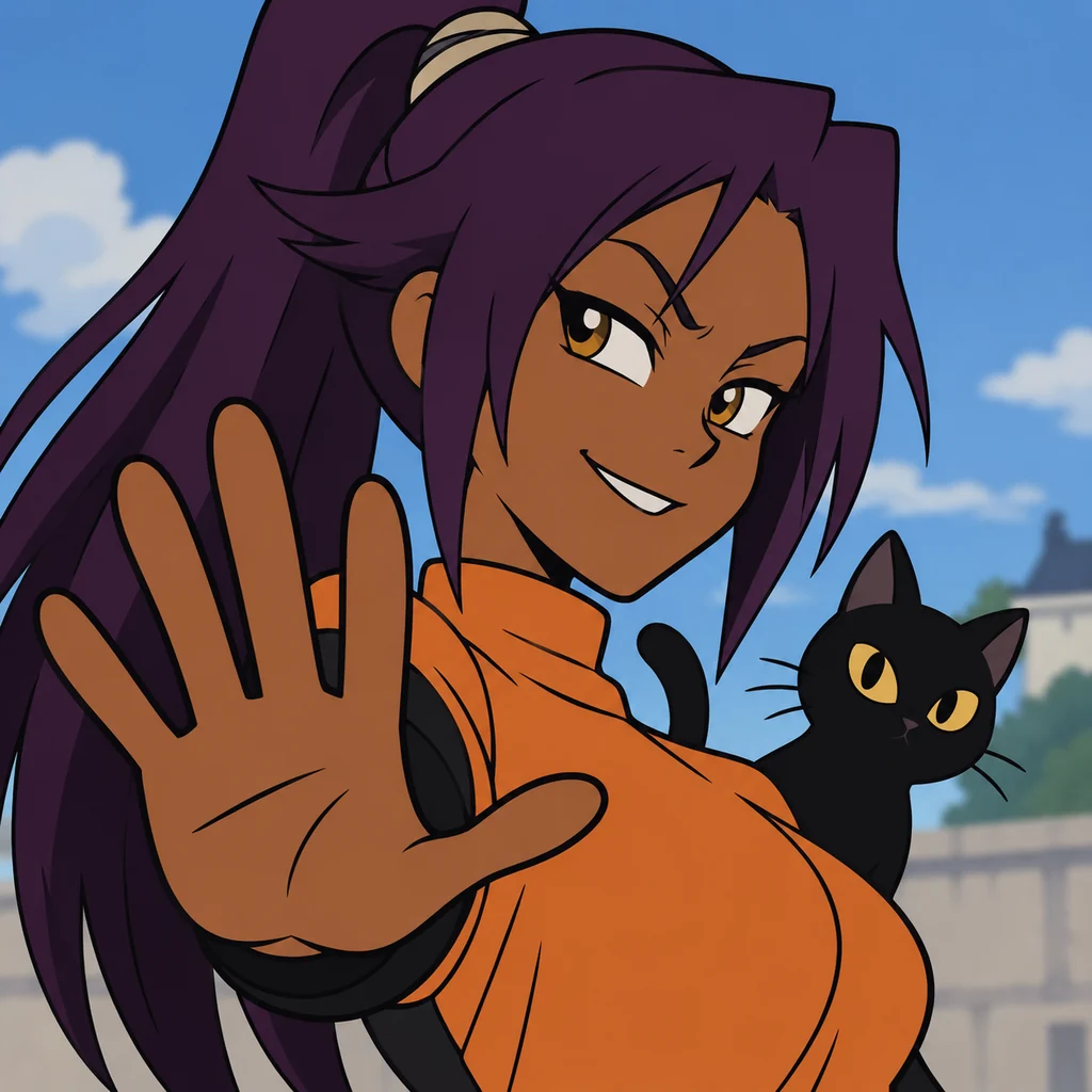 Yoruichi Shihoin AI 辅助角色插画