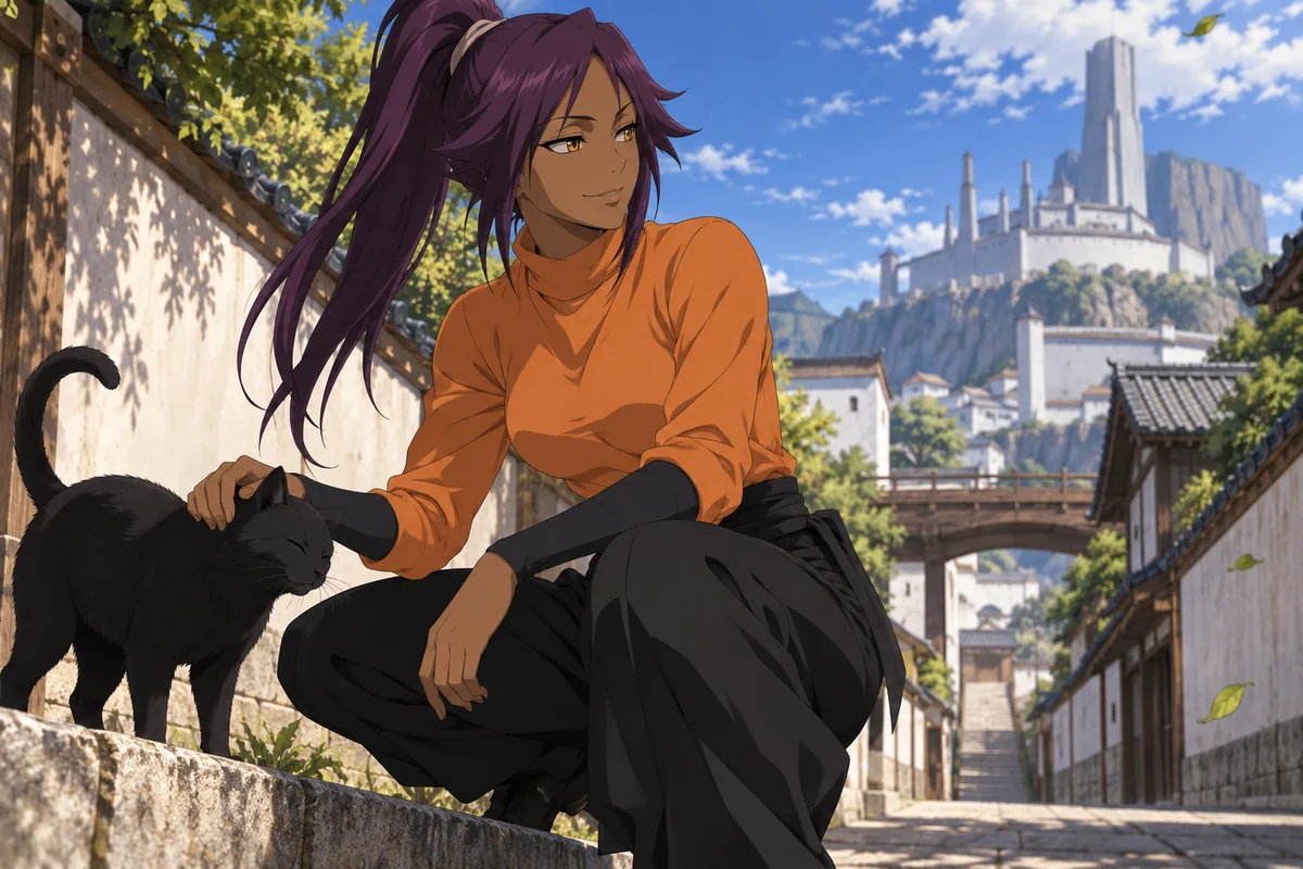Yoruichi Shihoin AI 插画