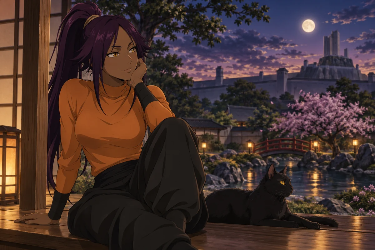 Yoruichi Shihoin AI 插画
