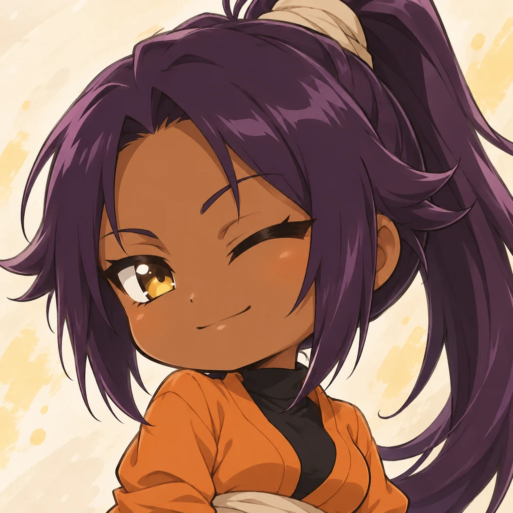 Yoruichi Shihōin AI 辅助角色插画