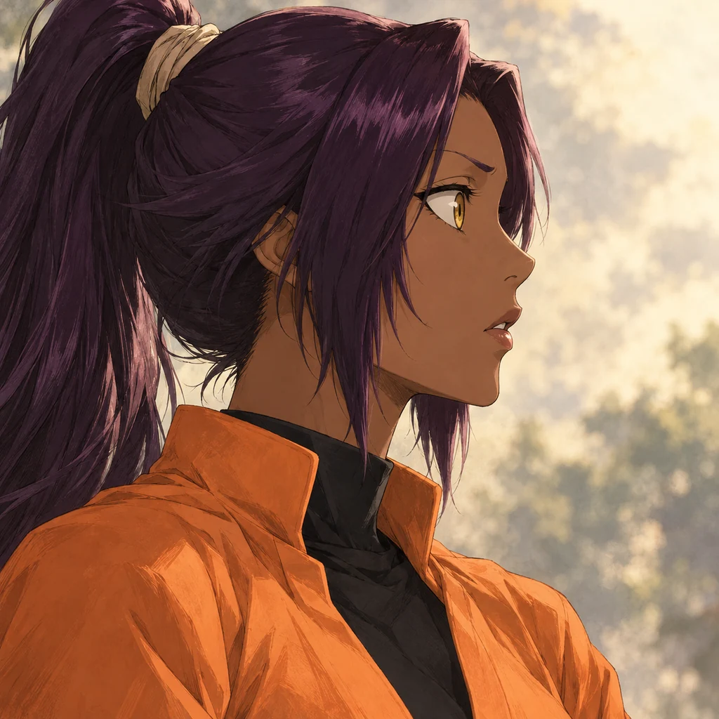 Yoruichi Shihōin AI 辅助角色插画