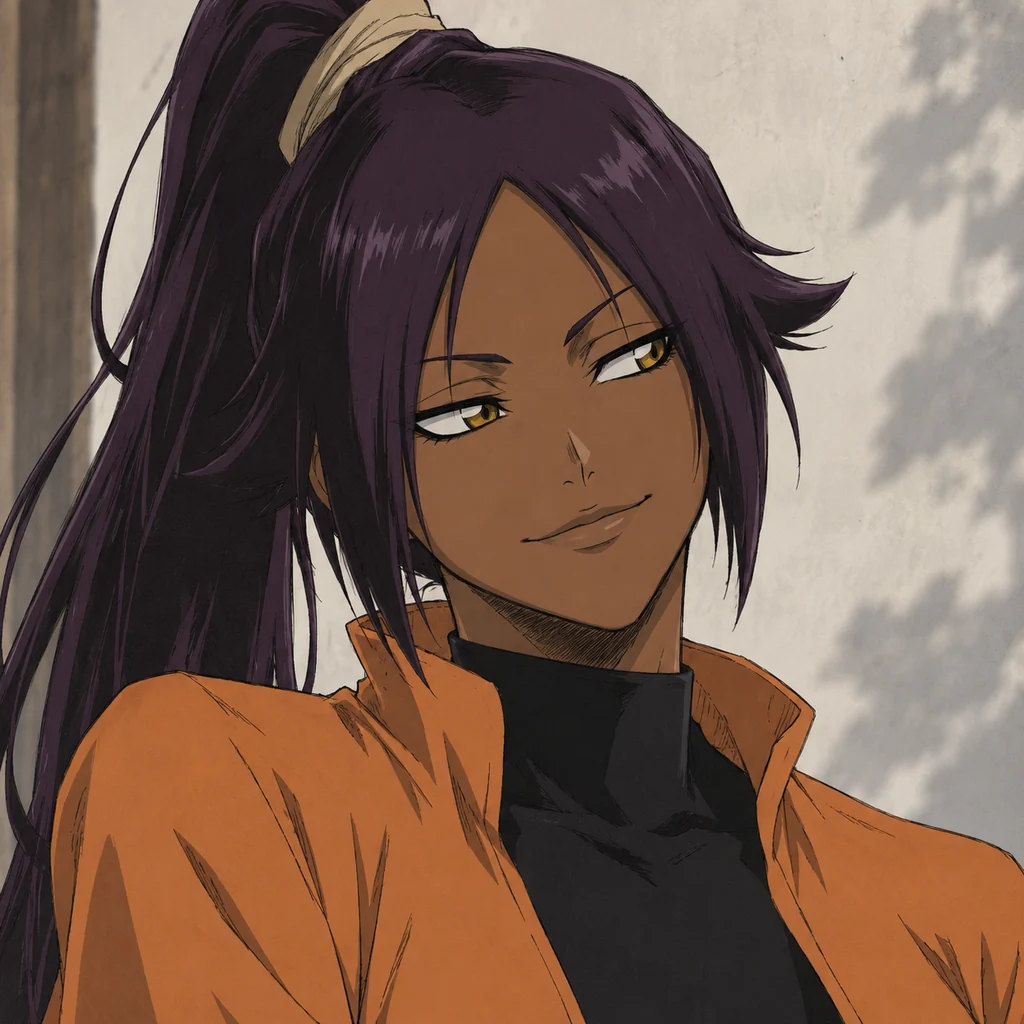 Yoruichi Shihōin AI 辅助角色插画