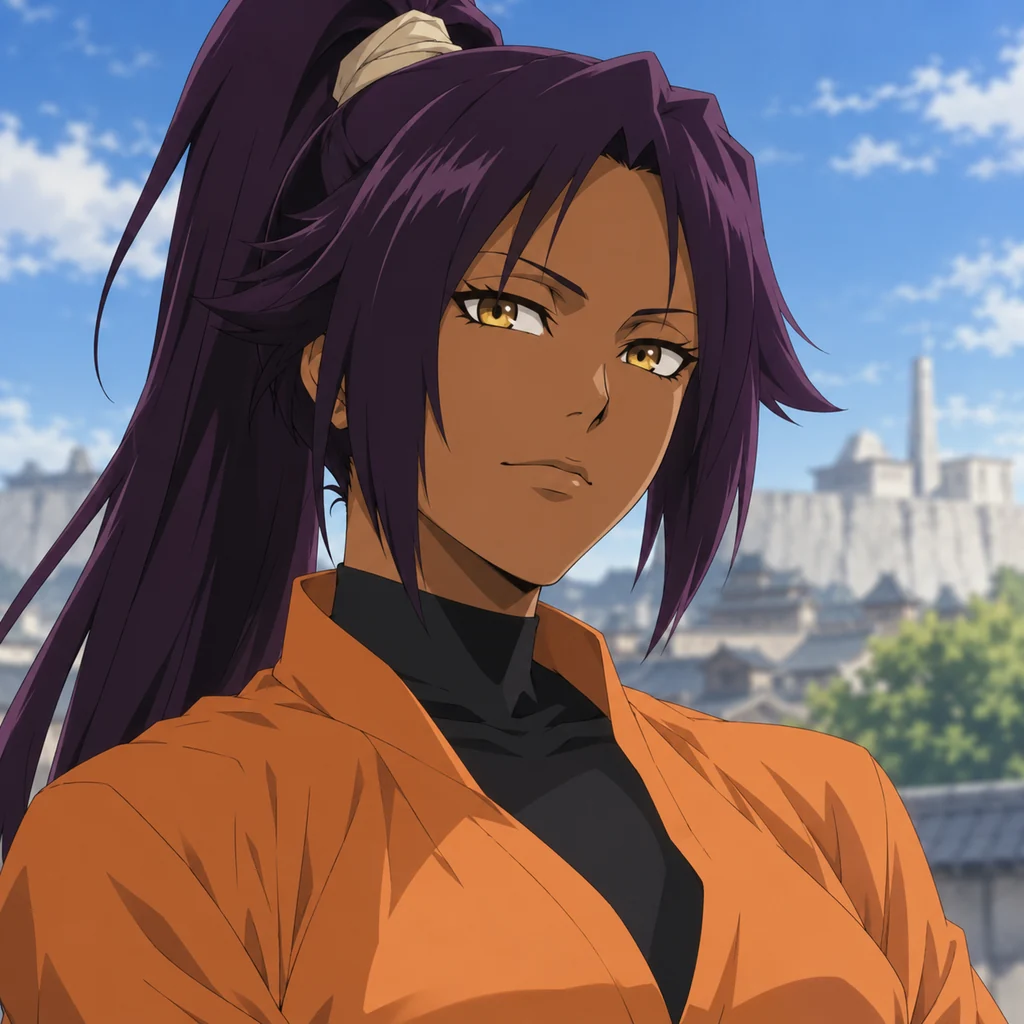 Yoruichi Shihōin AI 辅助角色插画