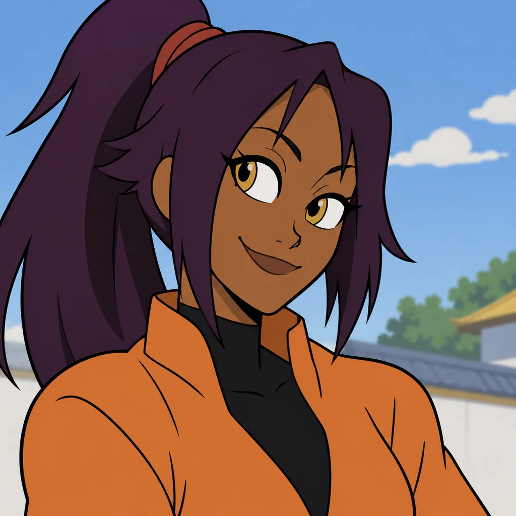 Yoruichi Shihōin AI 辅助角色插画