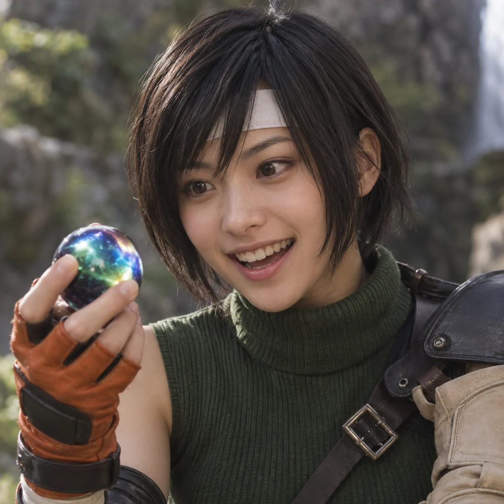 Yuffie Kisaragi live-action AI portrait