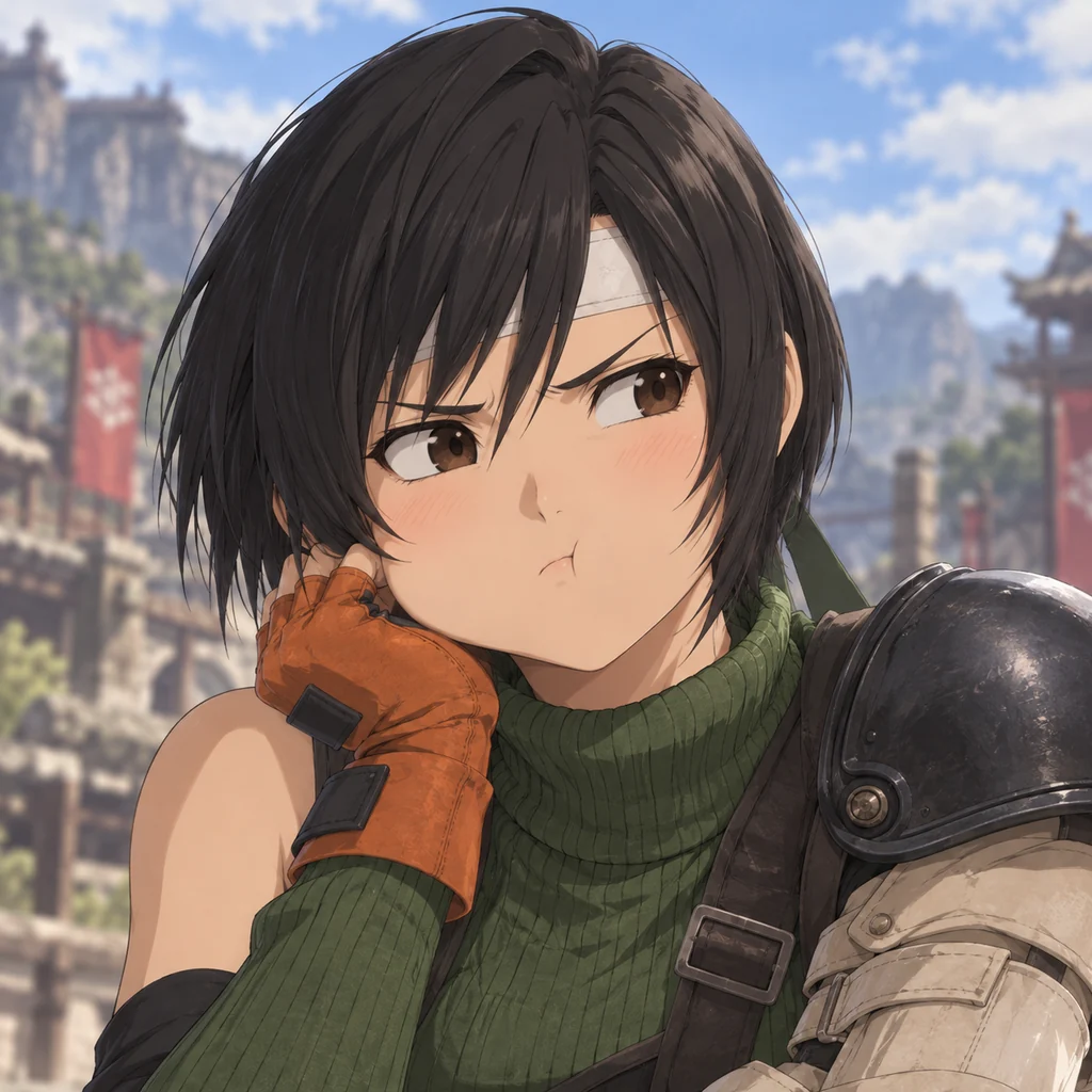 Yuffie Kisaragi AI 辅助角色插画