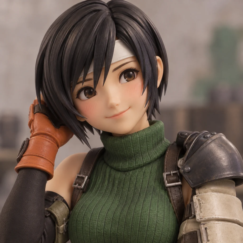Yuffie Kisaragi AI 辅助角色插画