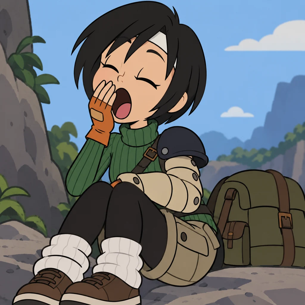 Yuffie Kisaragi AI 辅助角色插画
