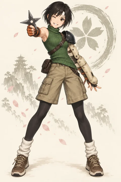 Yuffie Kisaragi角色示意插画