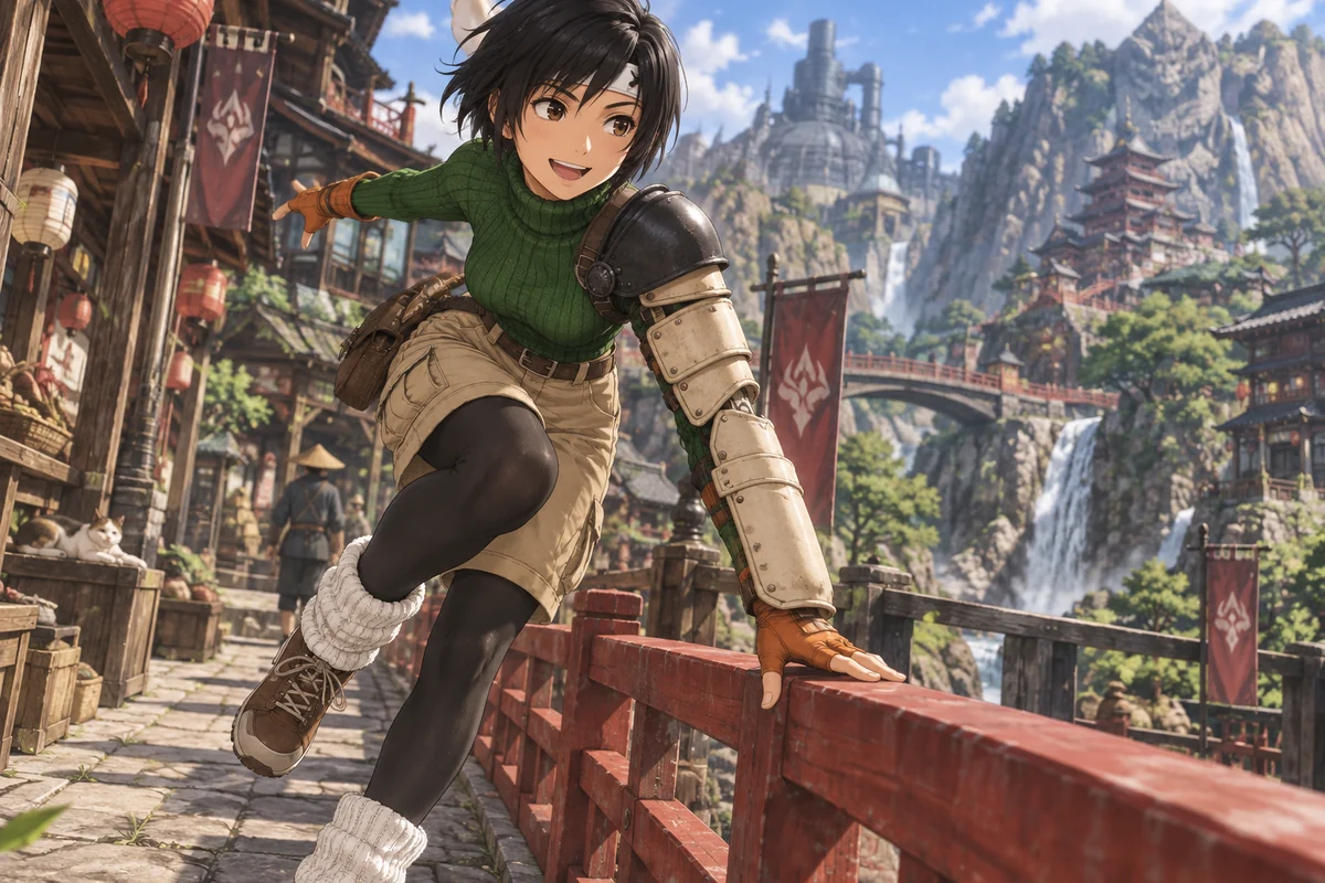 Yuffie Kisaragi AI 插画