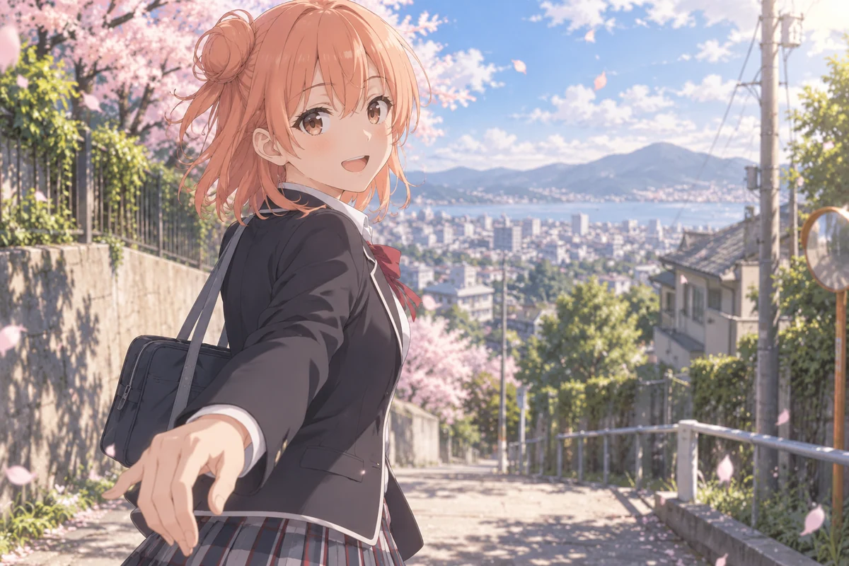 Yui Yuigahama AI 插画