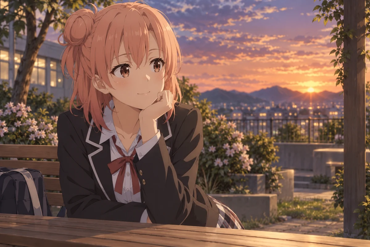 Yui Yuigahama AI 插画