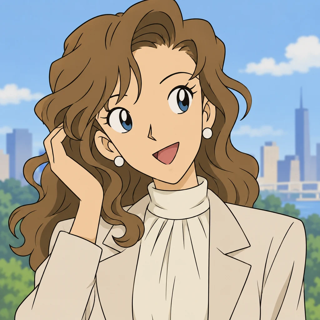 Yukiko Kudo AI 辅助角色插画