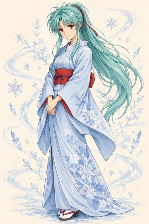 雪菜角色示意插画