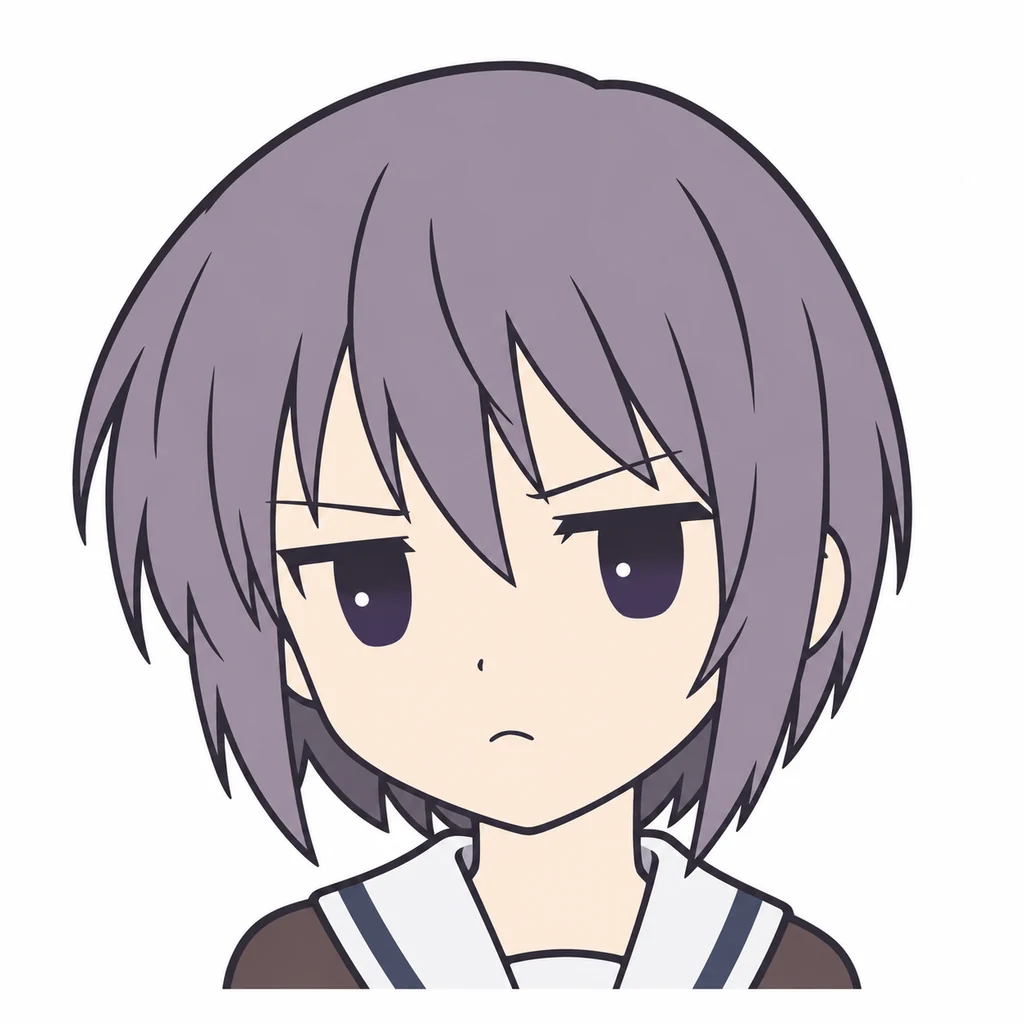 Yuki Nagato AI 辅助角色插画