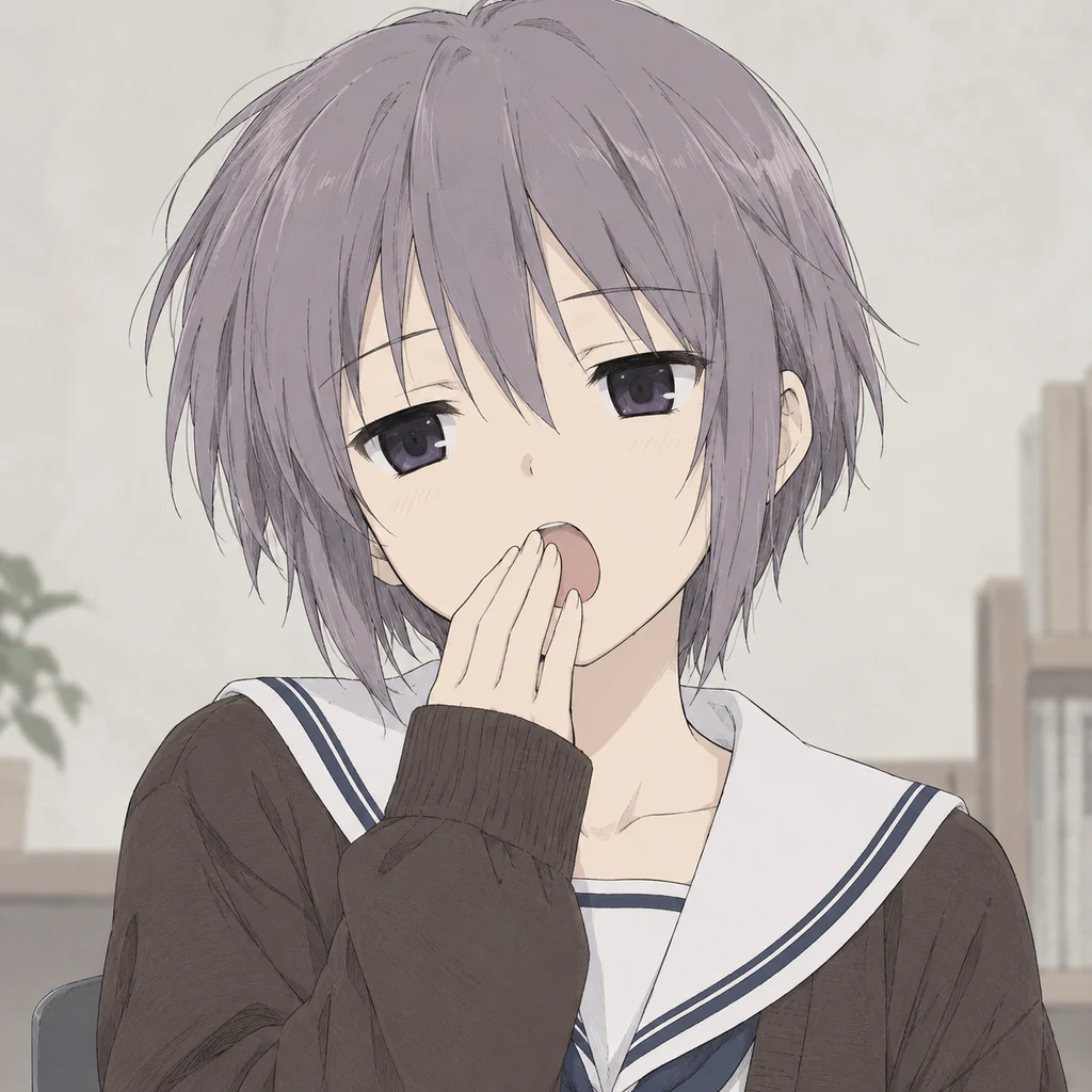 Yuki Nagato AI 辅助角色插画