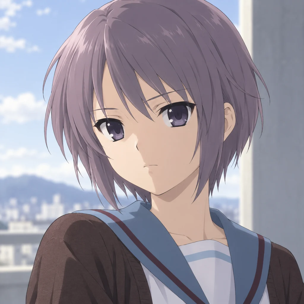 Yuki Nagato AI 辅助角色插画