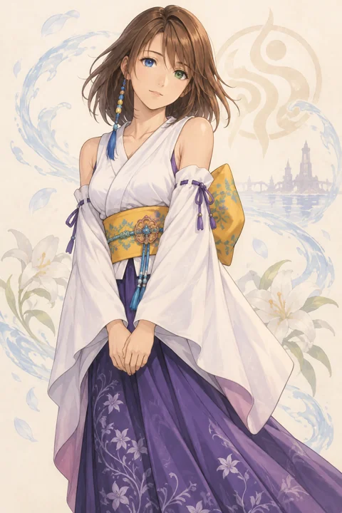Yuna角色示意插画