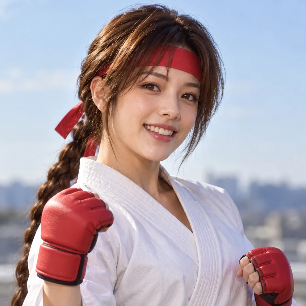 Yuri Sakazaki live-action AI portrait