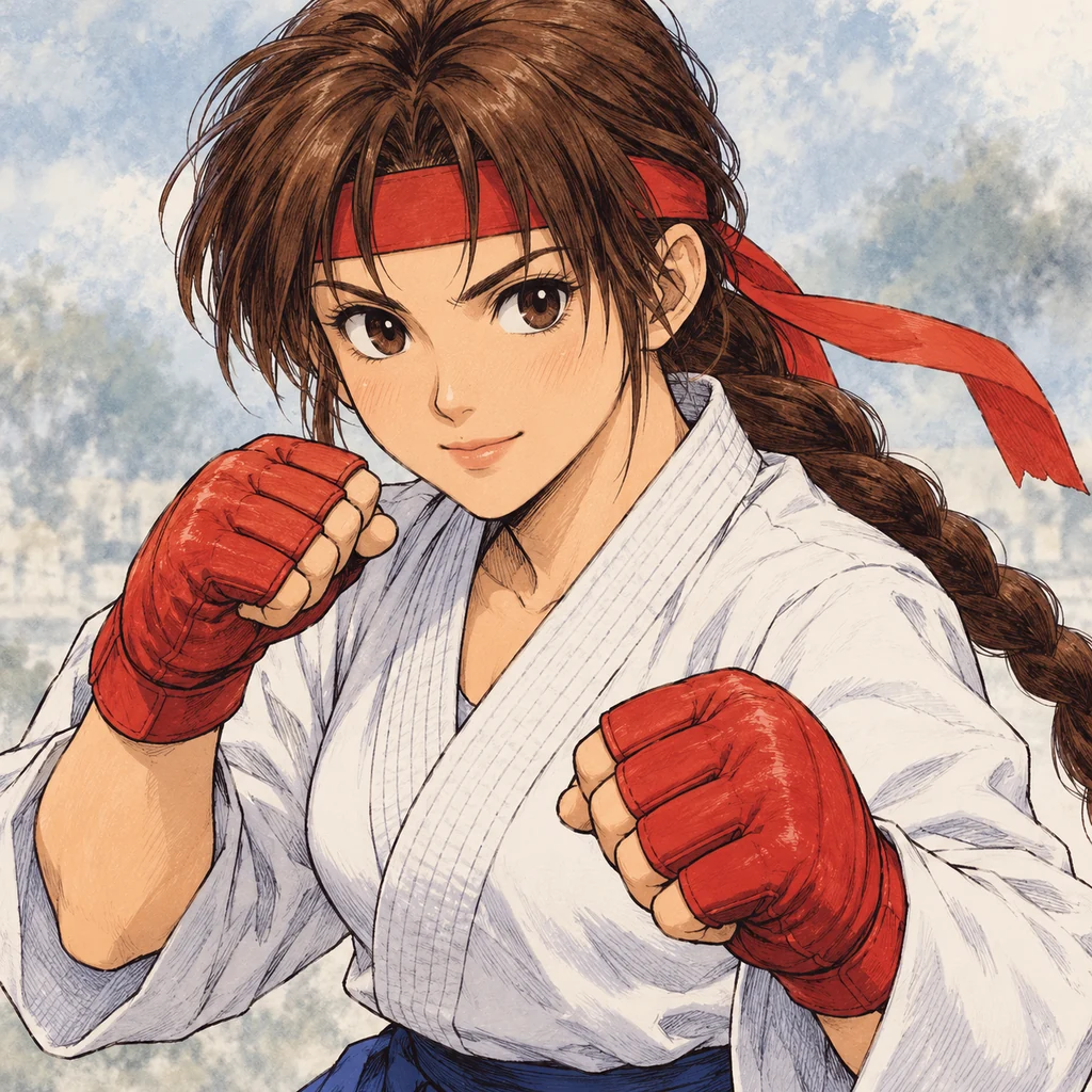 坂崎由莉 AI 辅助角色插画