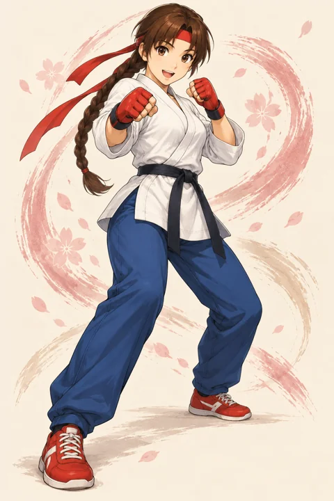 Yuri Sakazaki角色示意插画