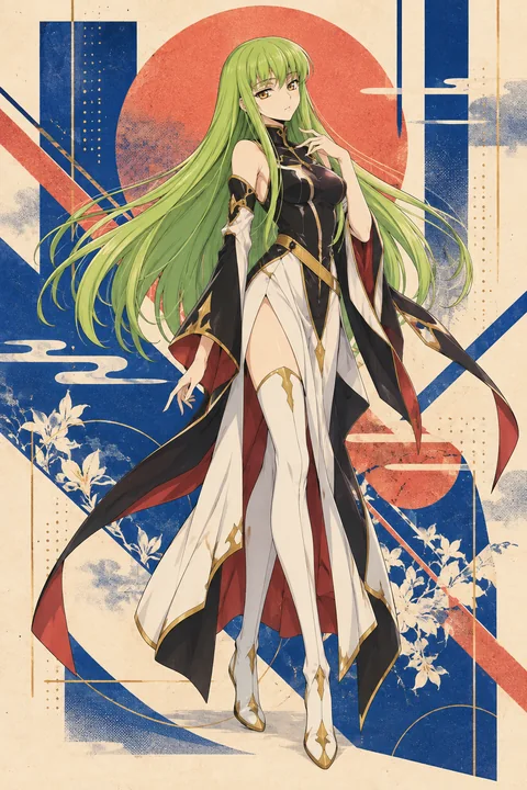 C.C.角色示意插画