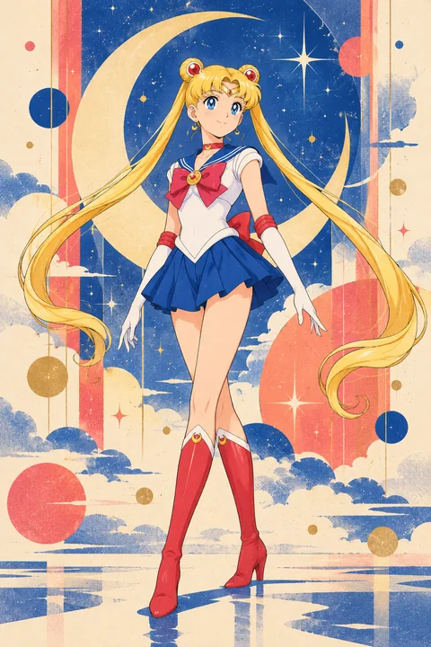 月野兔角色示意插画