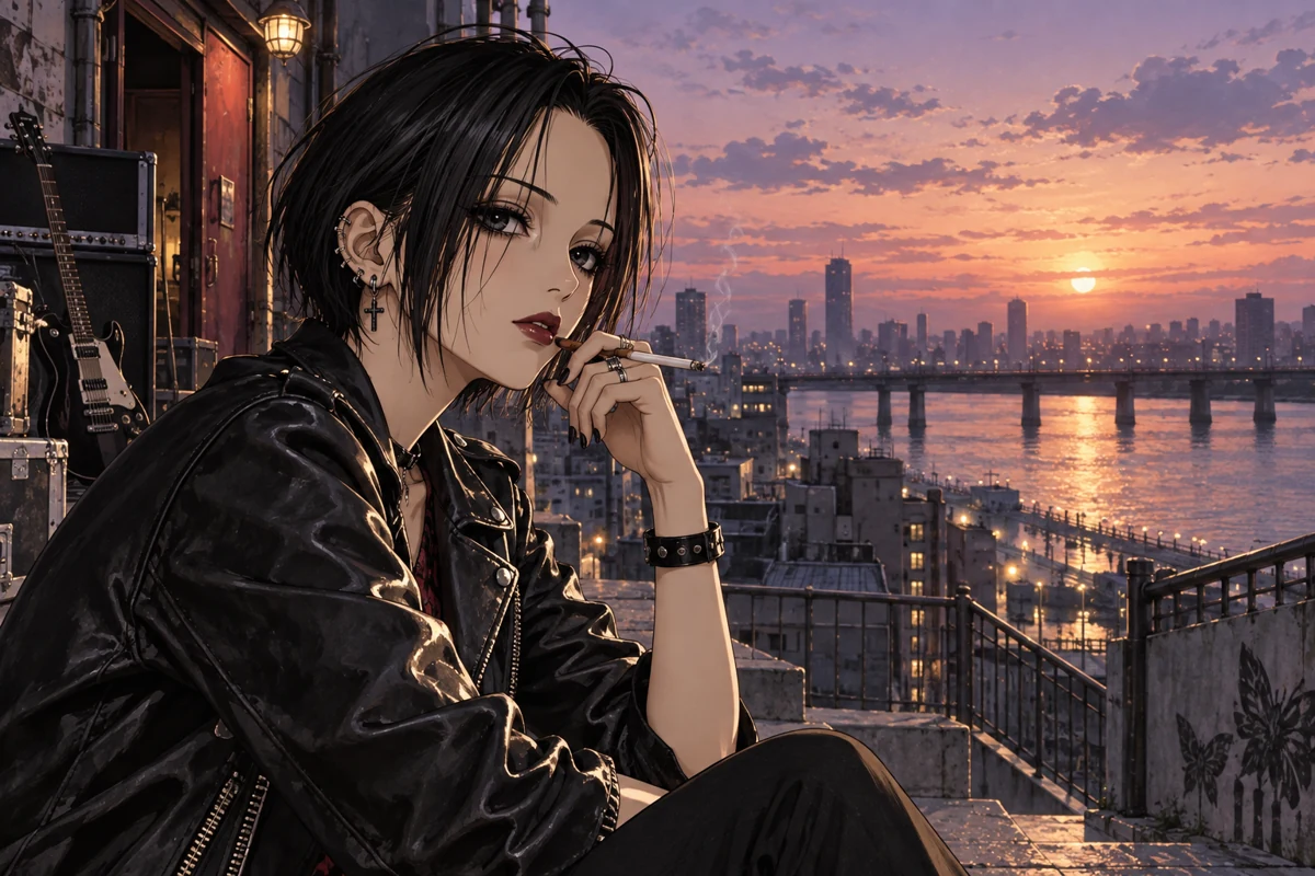 大崎娜娜 AI 插画