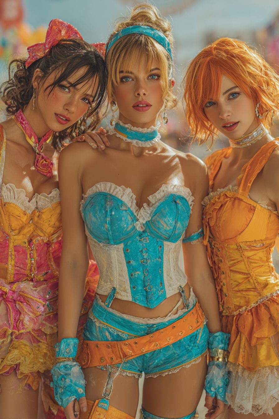 著名女明星與動漫角色的精彩碰撞