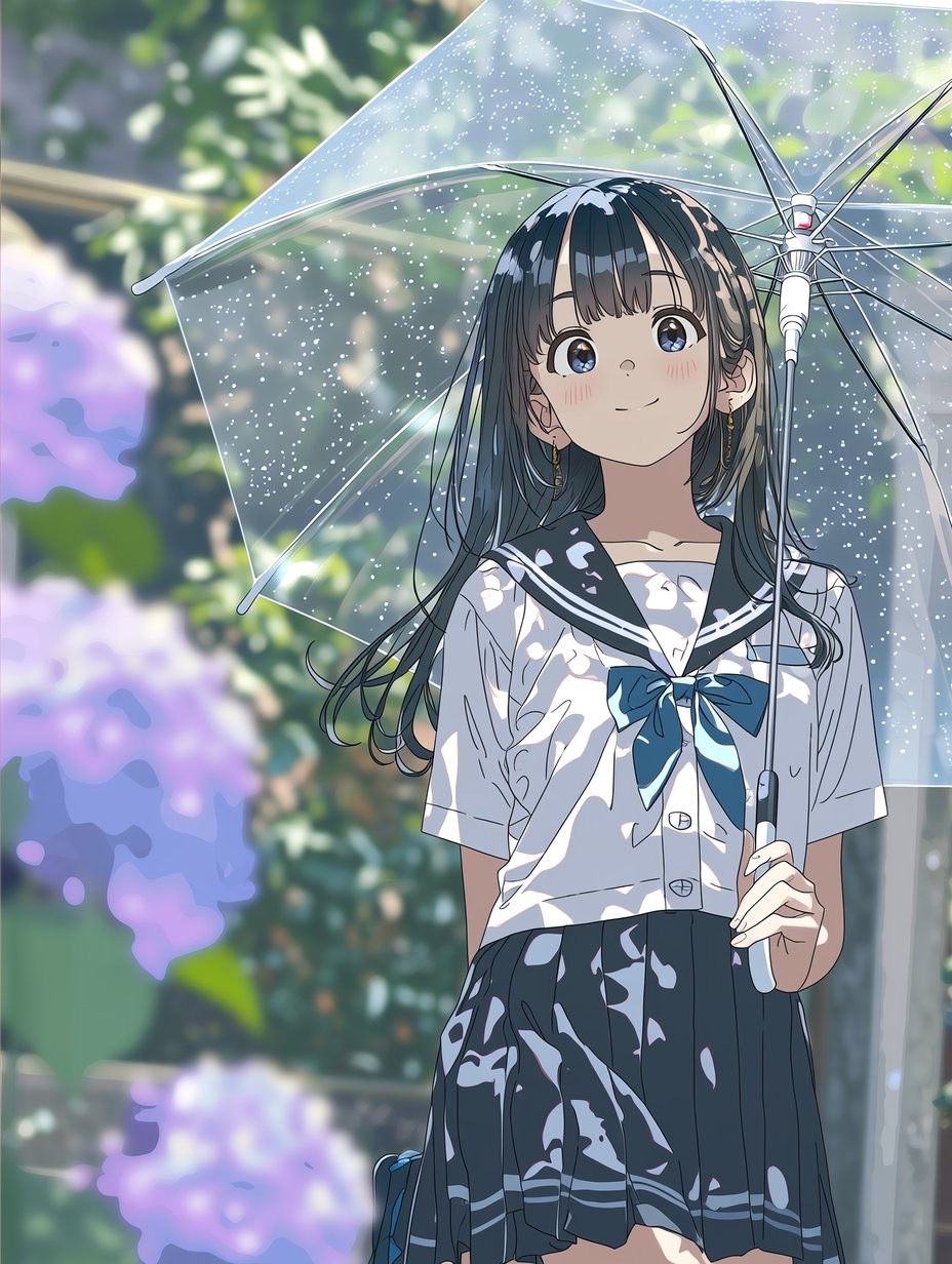 Fond d'écran de fille d'anime 2D en haute définition