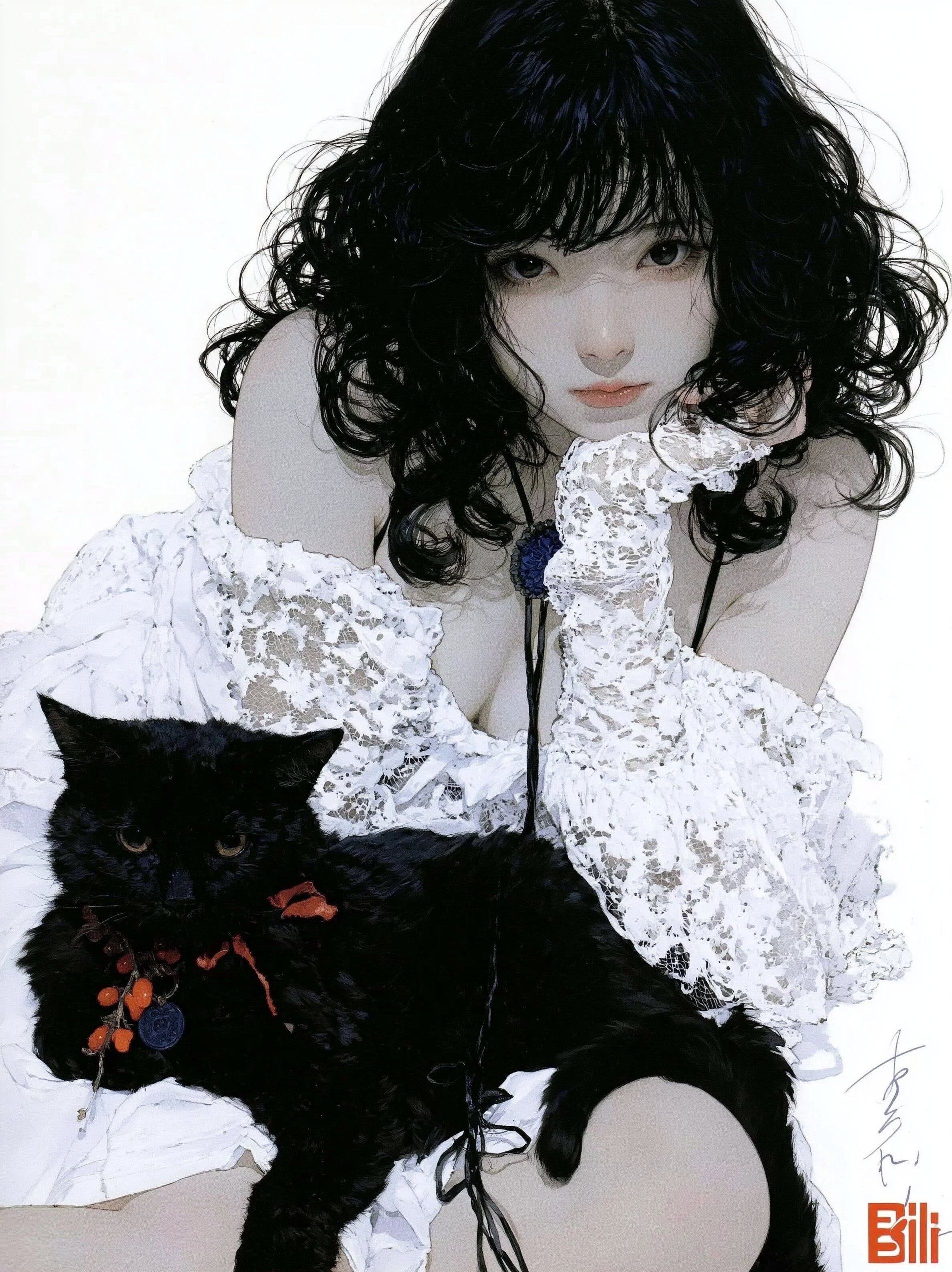 高画質の二次元JK少女キャンパス風壁紙