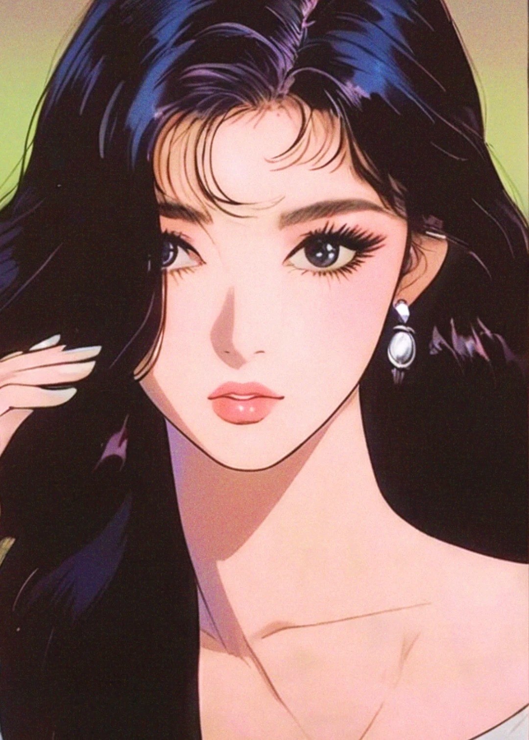 Nostalgic 2D wallpaper features a retro Hong Kong beauty