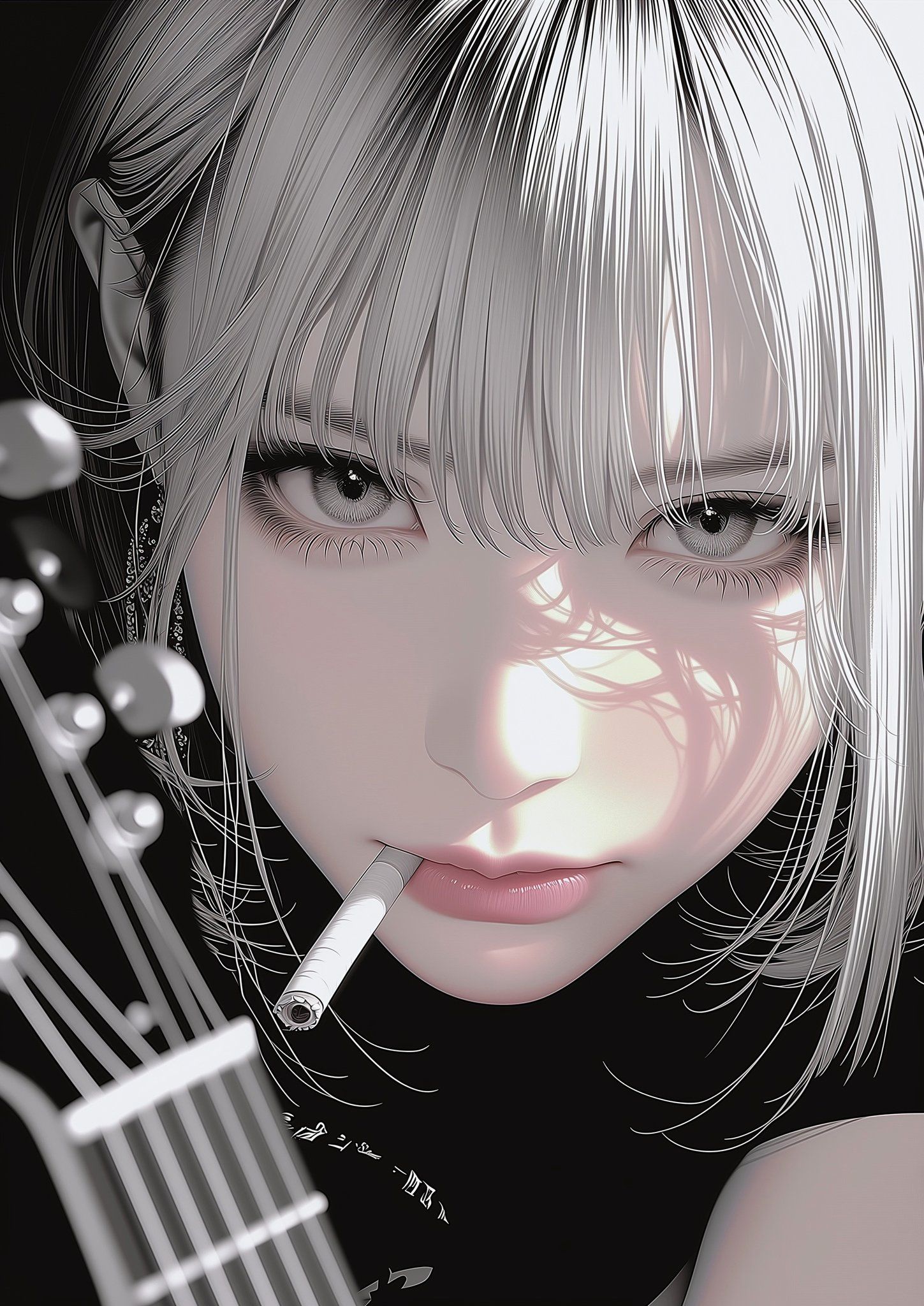 High-definition Japanese anime girl smartphone wallpaper