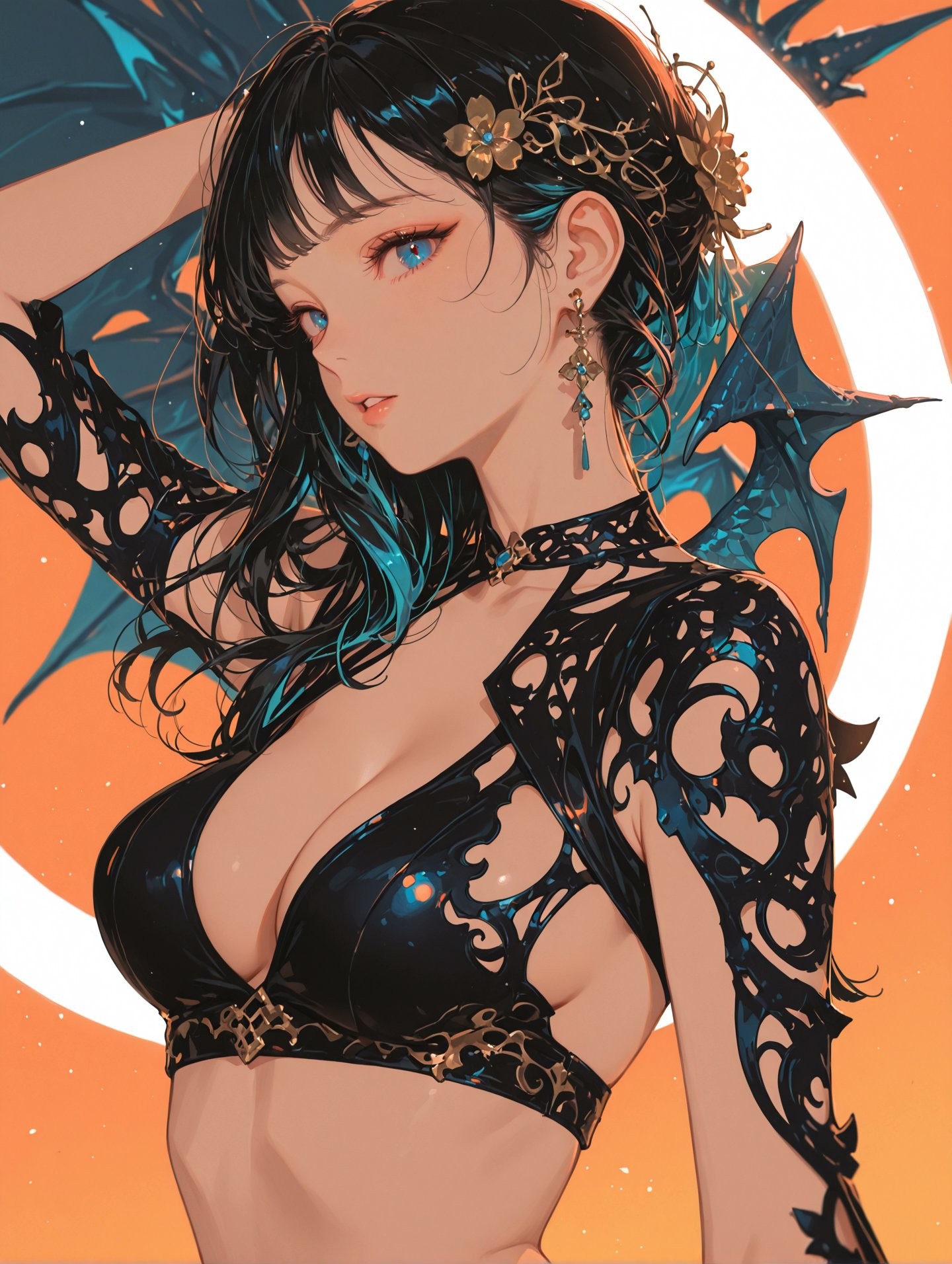 Fondo de pantalla de chica de anime japonés en alta definición