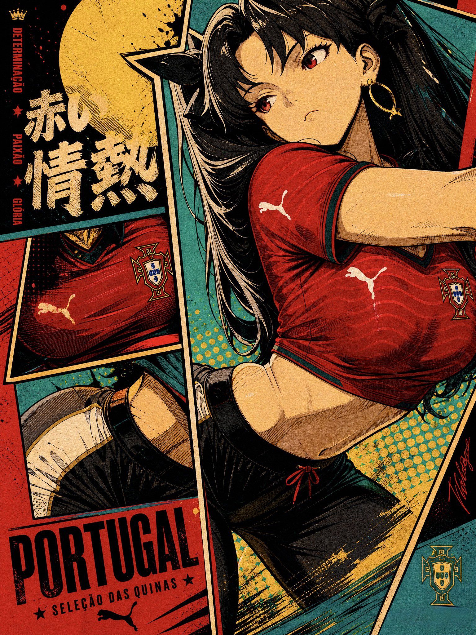 Papel de parede de garota de anime japonês em alta definição