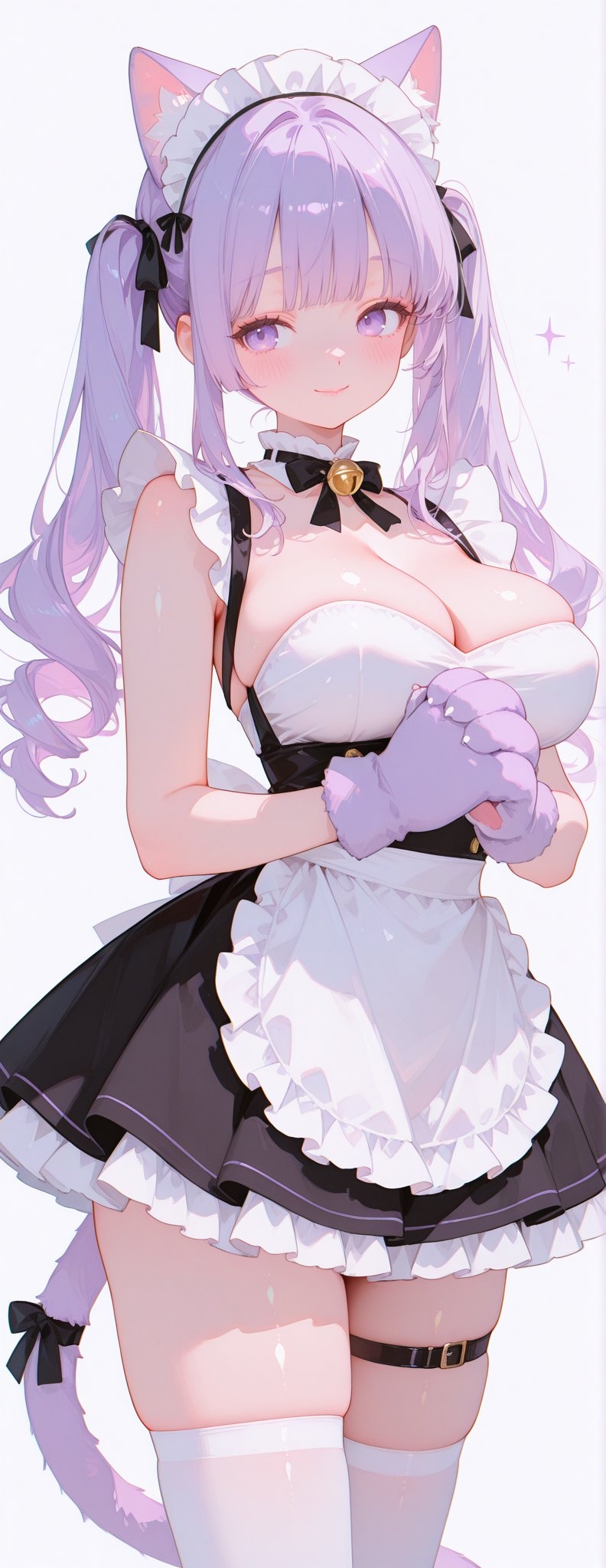 Anime cat ear maid wallpaper