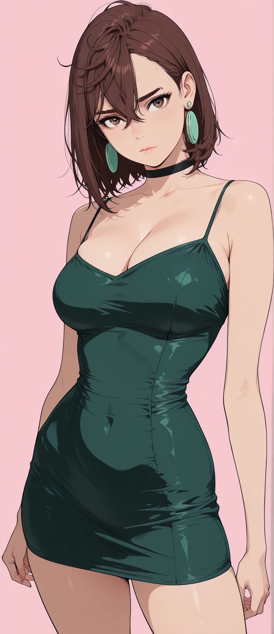 マフラーを巻いた少女が秋の葉を拾っている