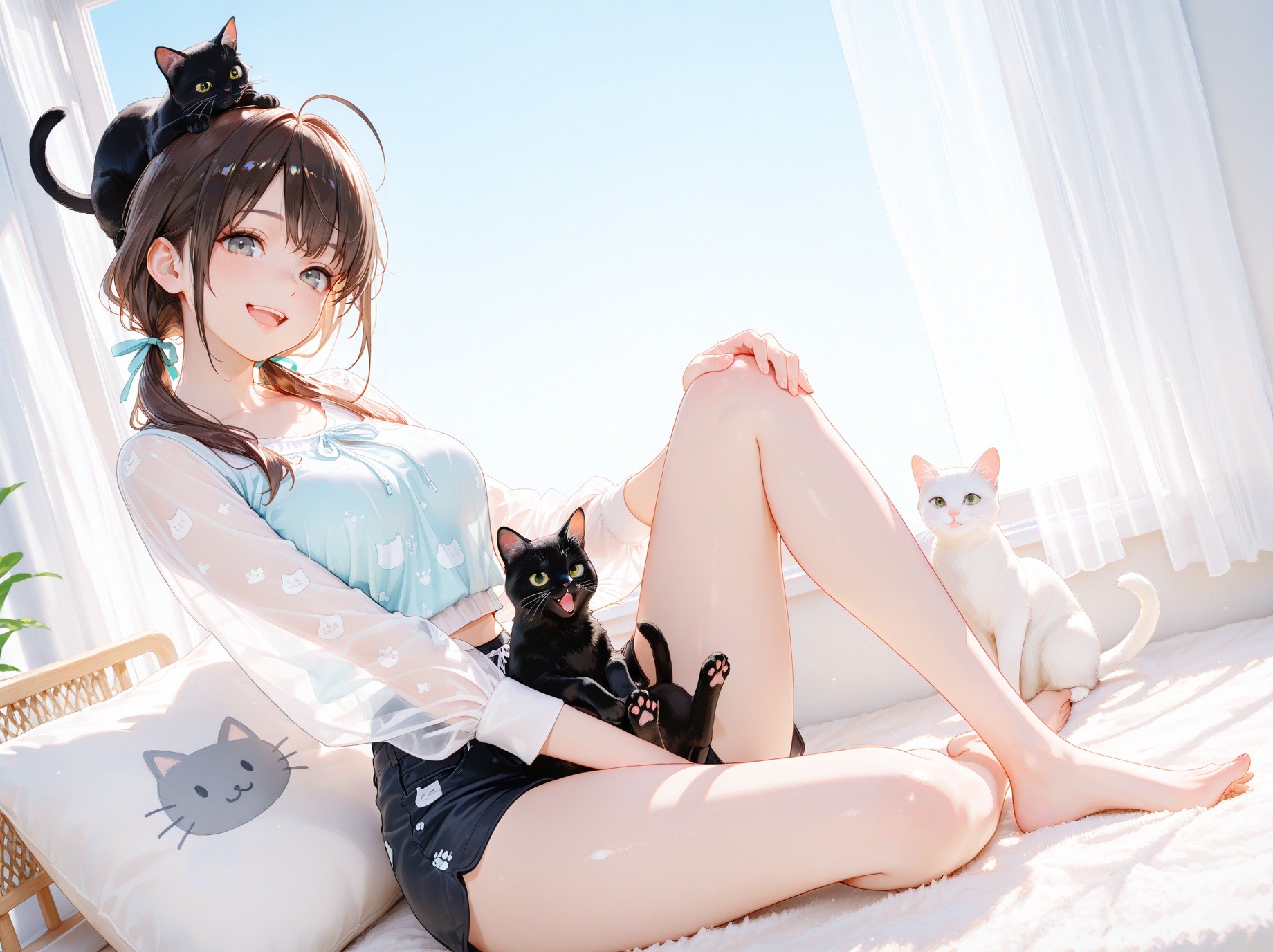 Fond d'écran de fille d'anime japonais de haute qualité