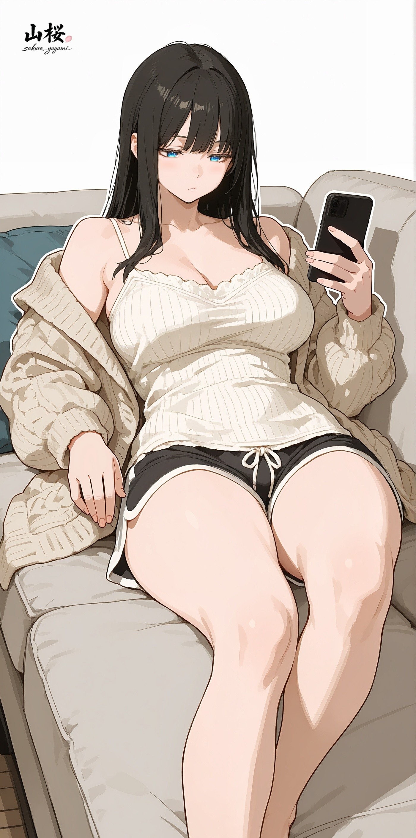 Papel de parede de garota de anime japonesa em alta definição