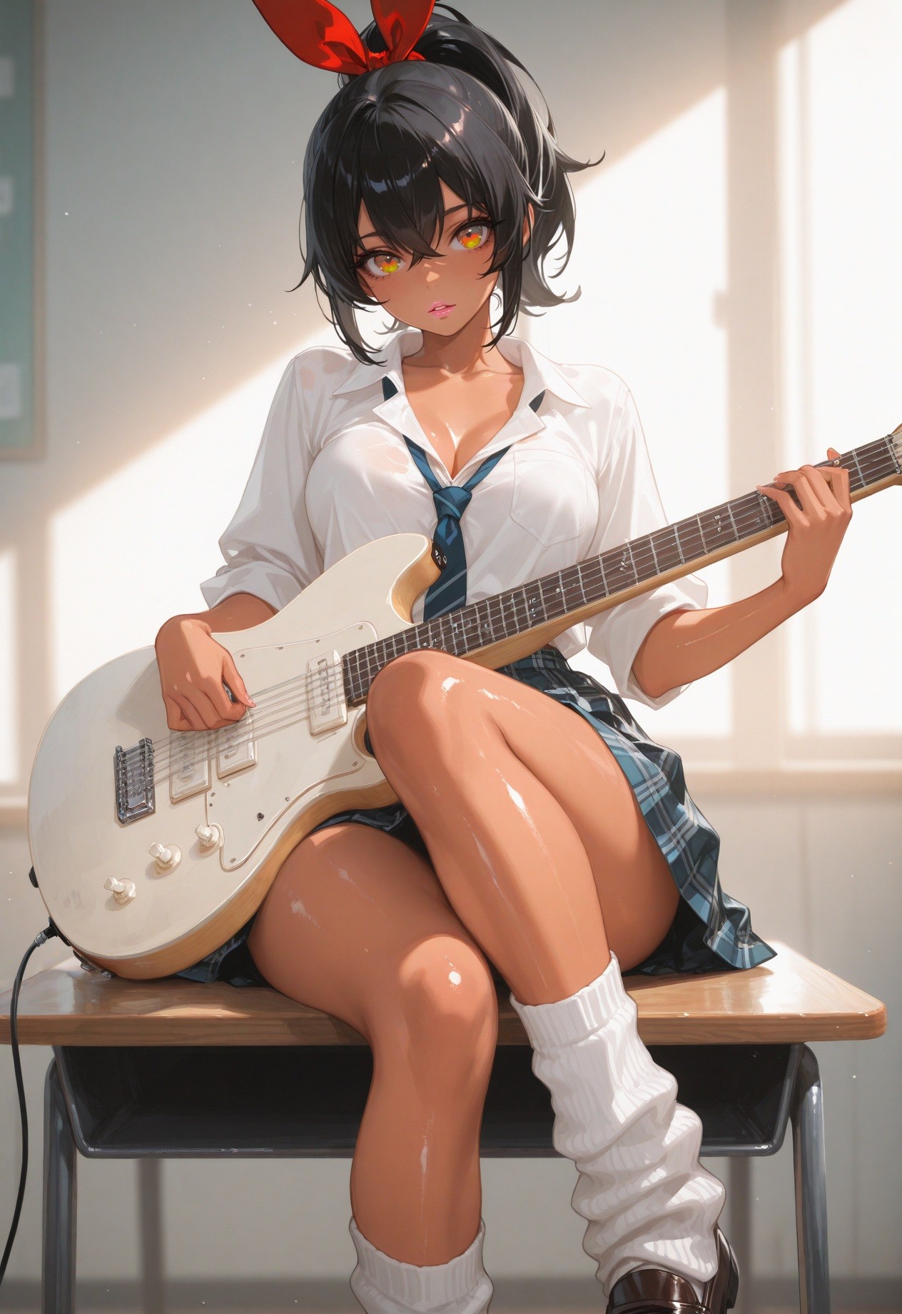 Papel de parede de garota de anime japonês em alta definição