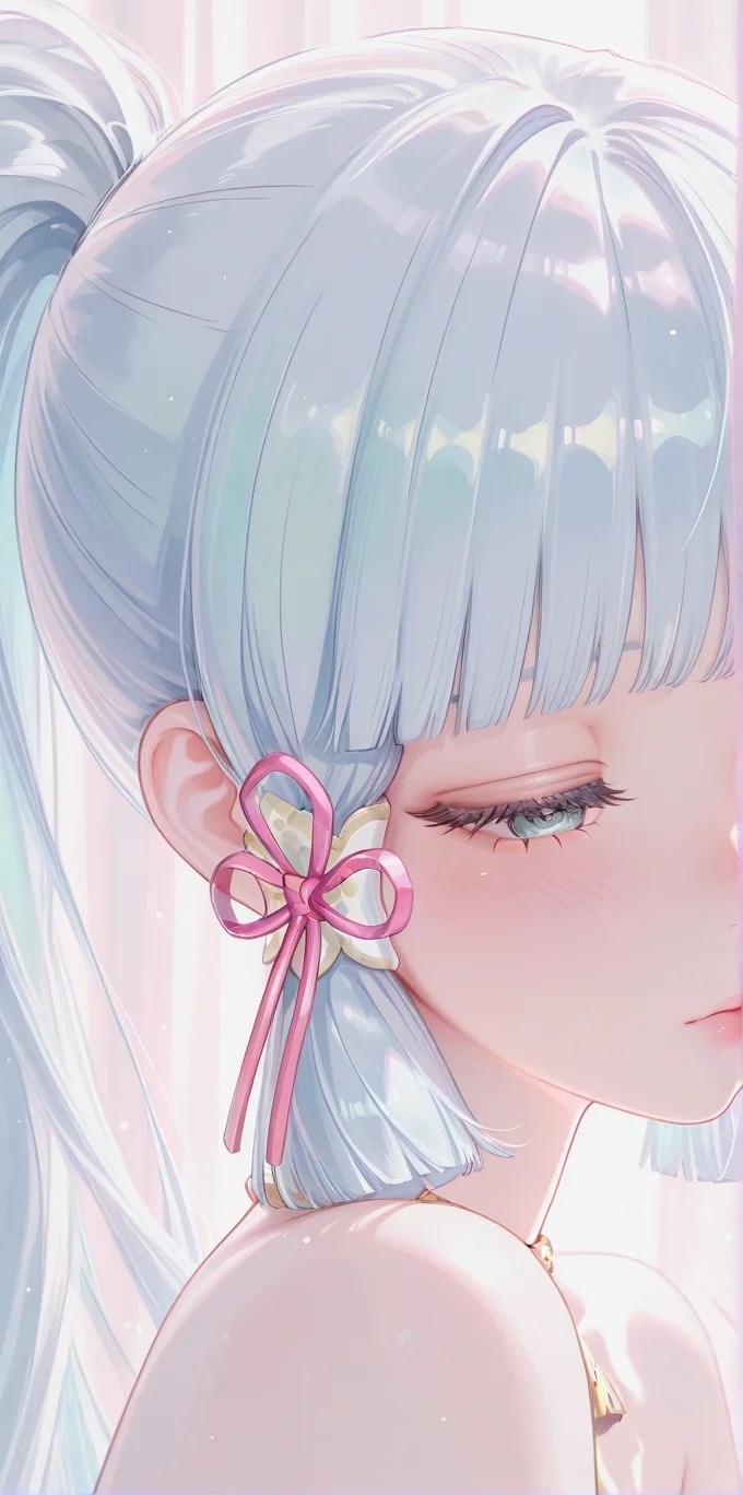 Kamisato Ayaka is a popular Japanese-style character with ice blue long hair and beautiful teal eyes