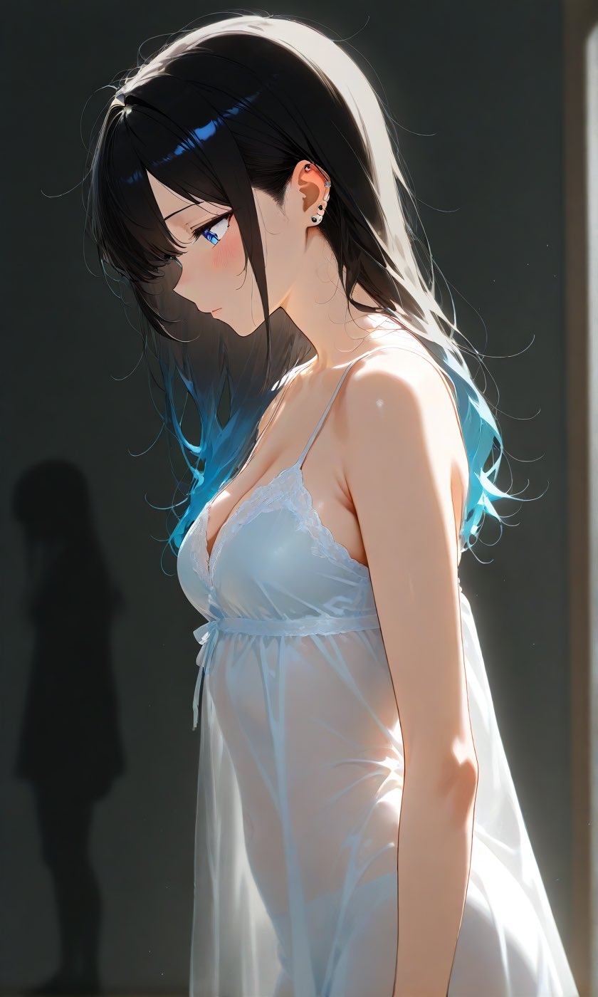 Papel de parede de garota de anime japonês em alta definição