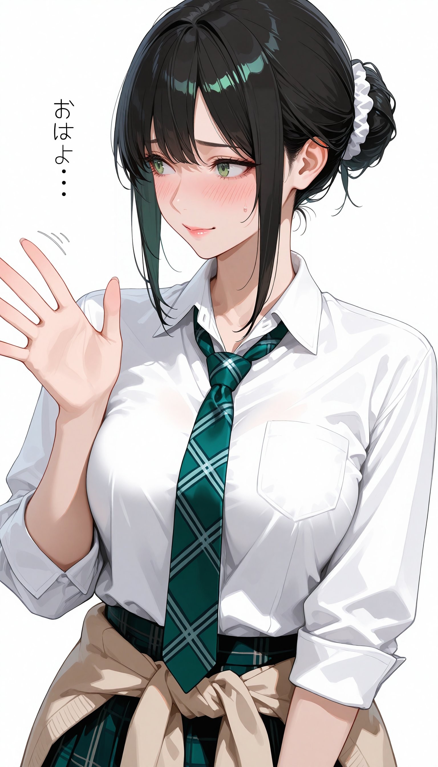 Papel de parede de garota de anime japonês em alta definição