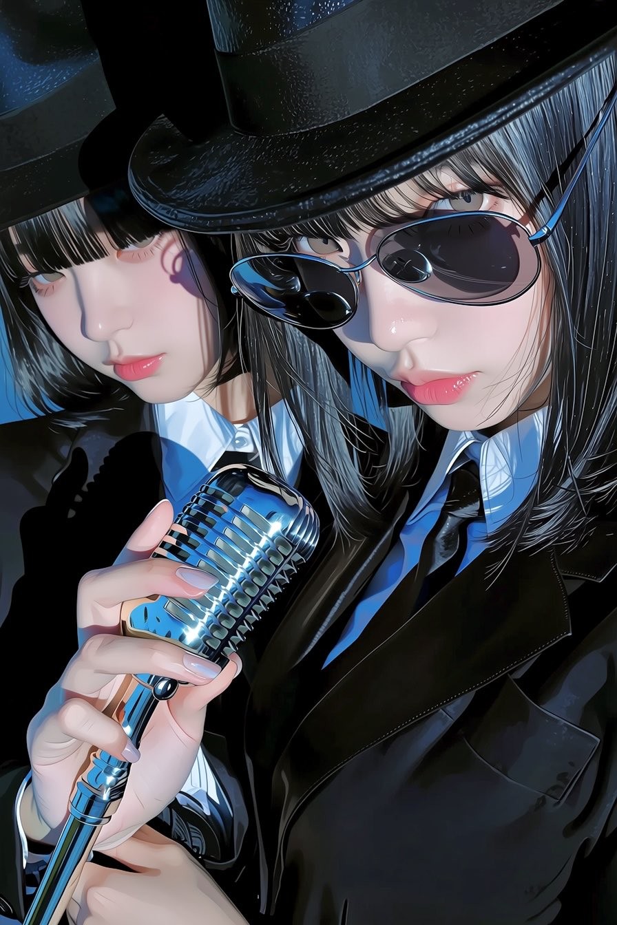 クールな少女のスマホ壁紙